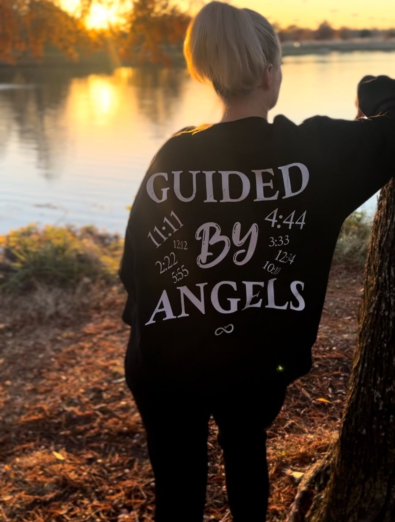 Back Angel Numbers Sweater (Back Print)