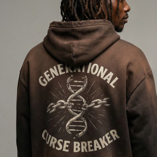 Curse Breaker Sun-Faded Distressed Zip-Up Hoodie