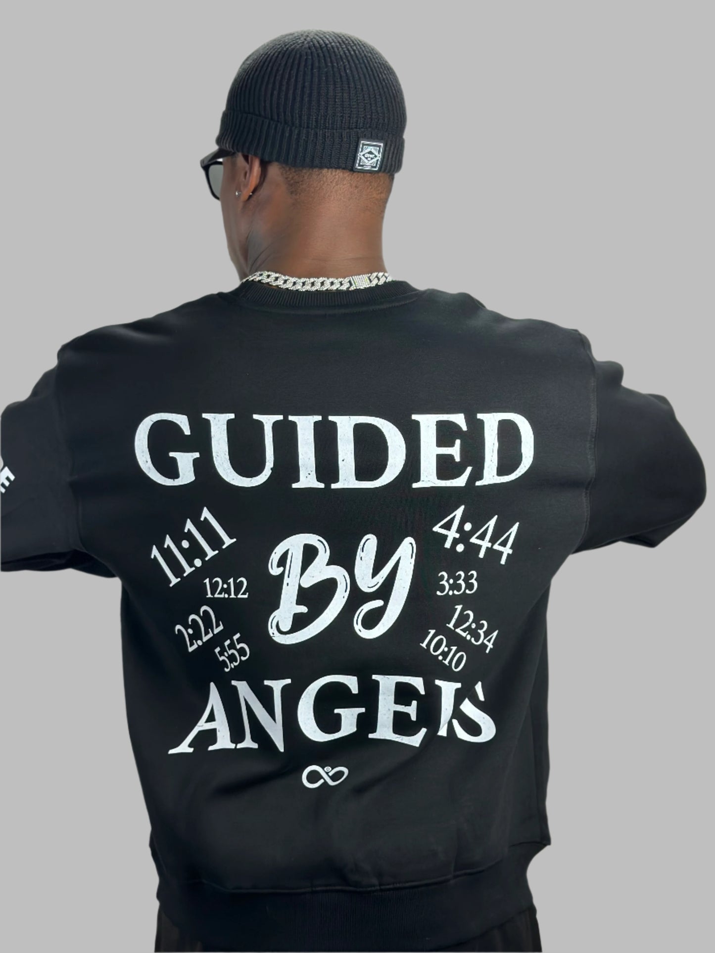Back Angel Numbers Sweater (Back Print)