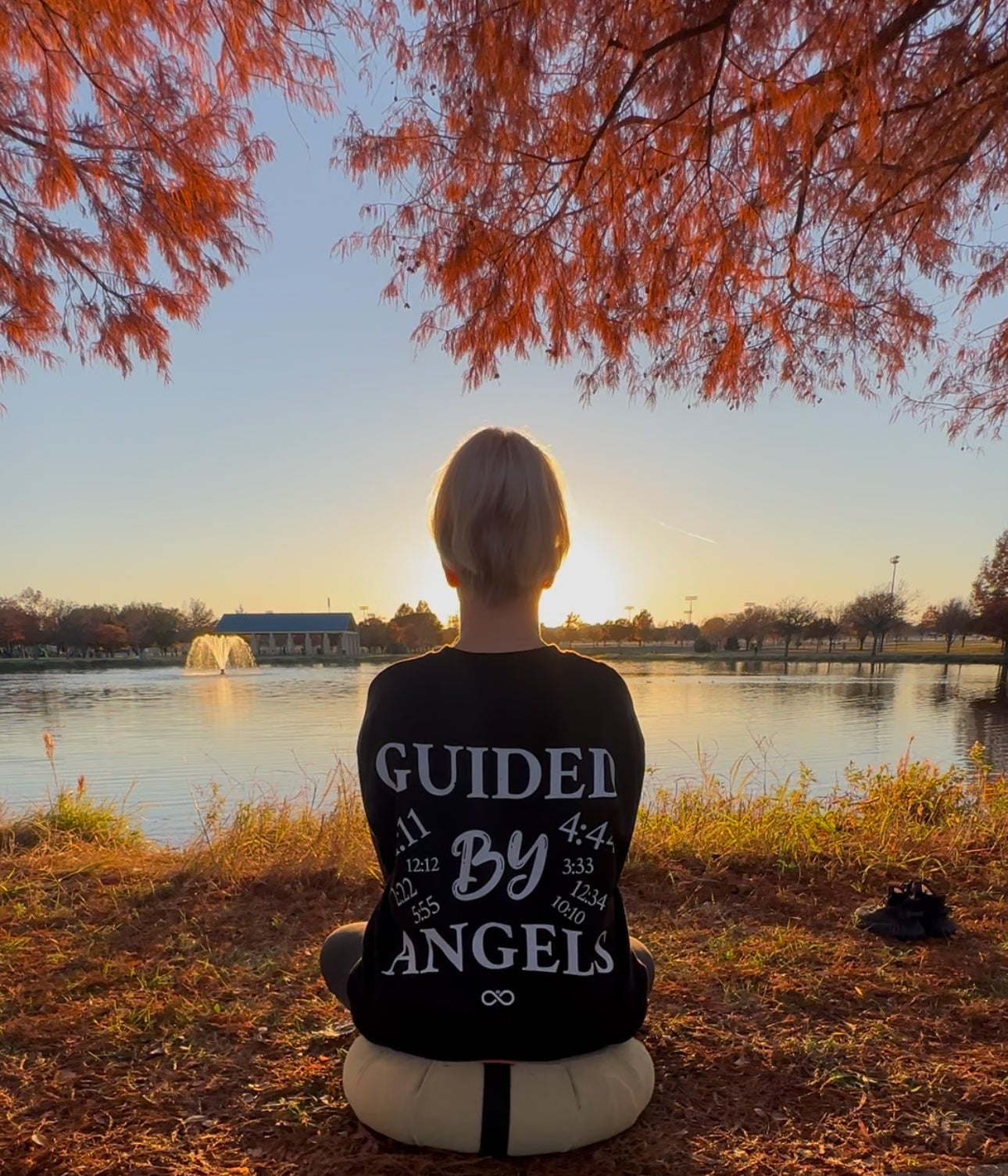 Back Angel Numbers Sweater (Back Print)