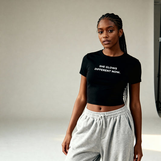 She Glows Different Now Core Baby Tee