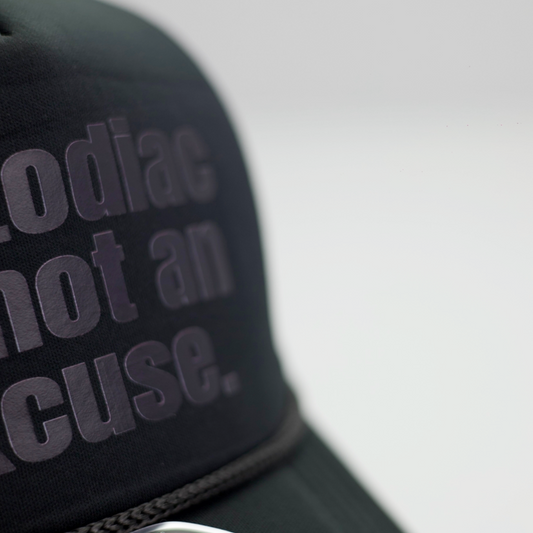 YO ZODIAK BLACK MESH TRUCKER HAT