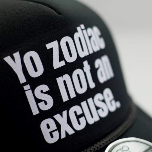 YO ZODIAK BLACK MESH TRUCKER HAT