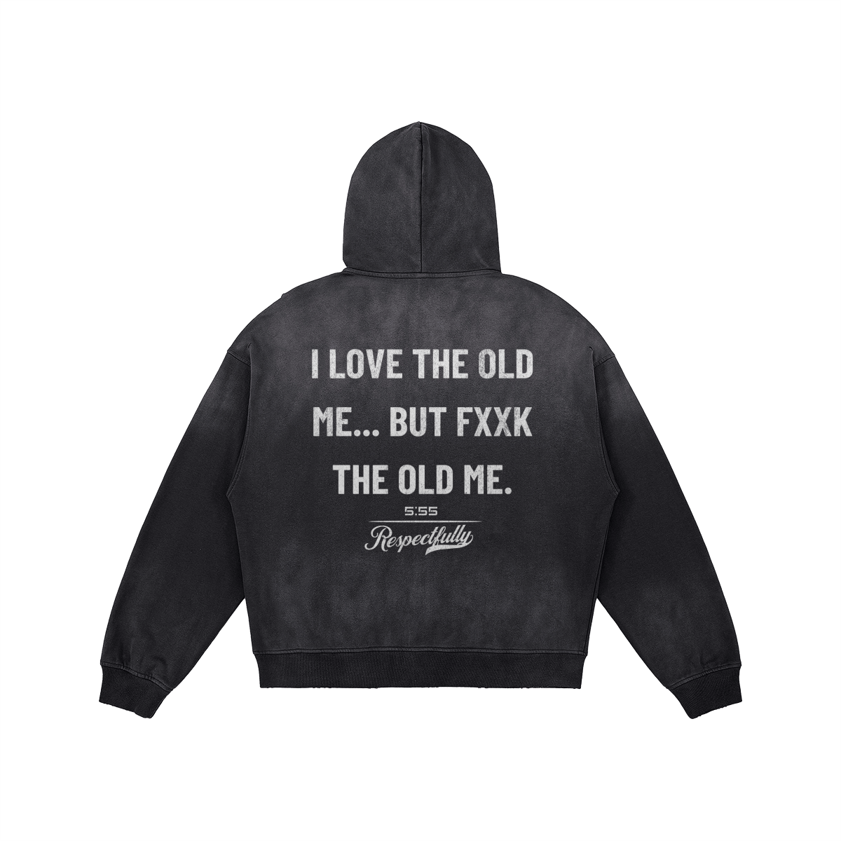 I Love The Old Me Sun-Faded Zip Hoodie