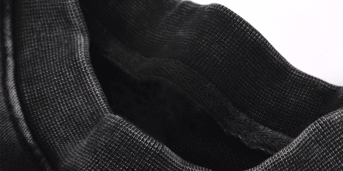Gangster Healer Snow Washed Raw Edge Cropped Sweatshirt