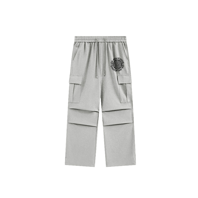 Ex-Religous Wide Leg Cargo Sweatpants