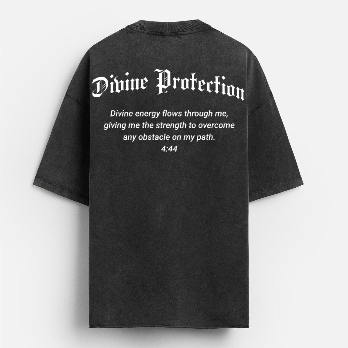 Divine Protection Raw Hem Washed Tee