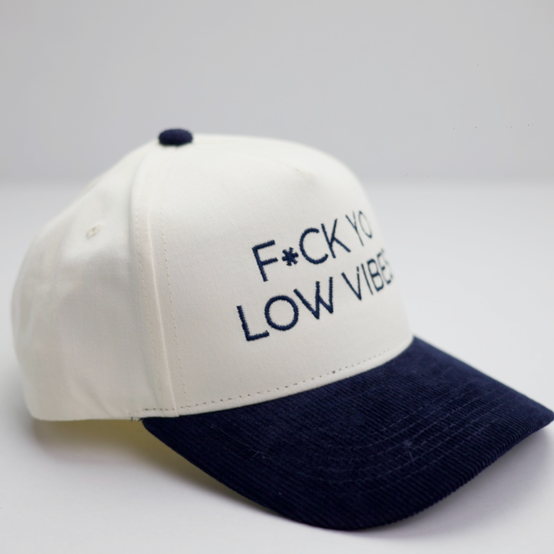 Yo Low Vibes - Snapback Trucker Hat - Corduroy