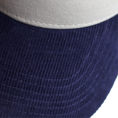 EYE OF HORUS BLUE SUEDE TRUCKER HAT