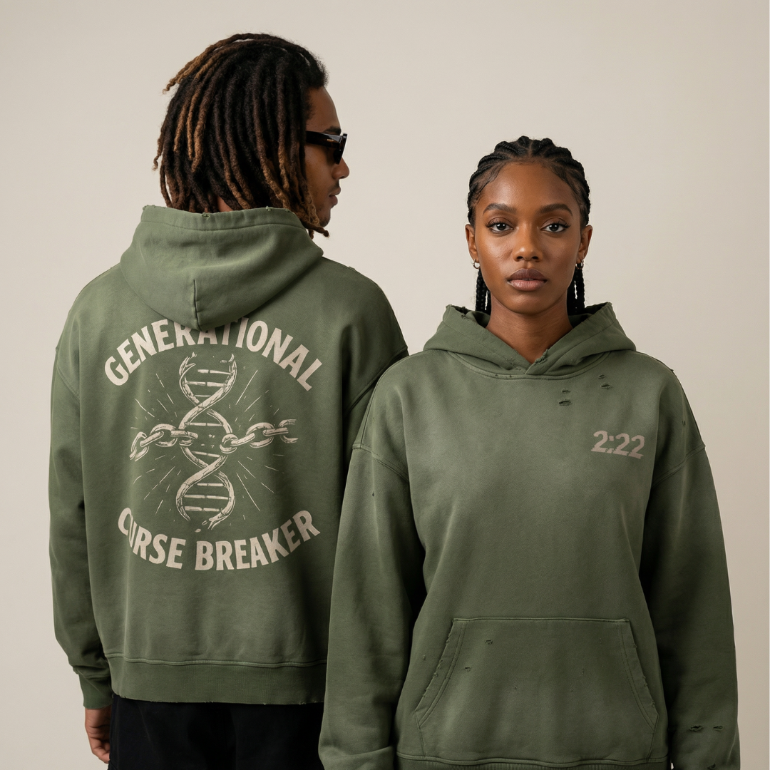 Curse Breaker Sun Faded Distressed Hoodie