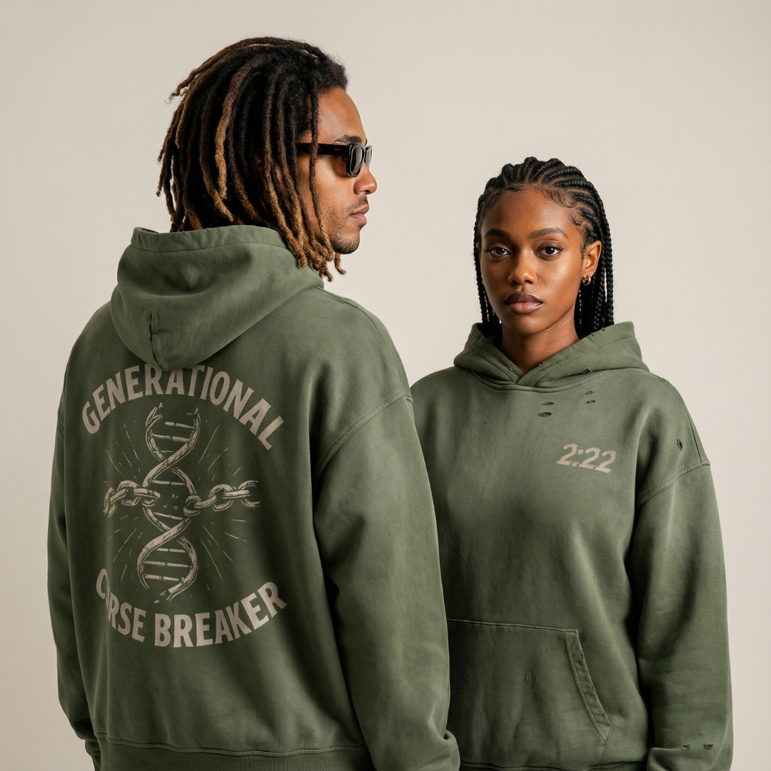 Curse Breaker Sun Faded Distressed Hoodie