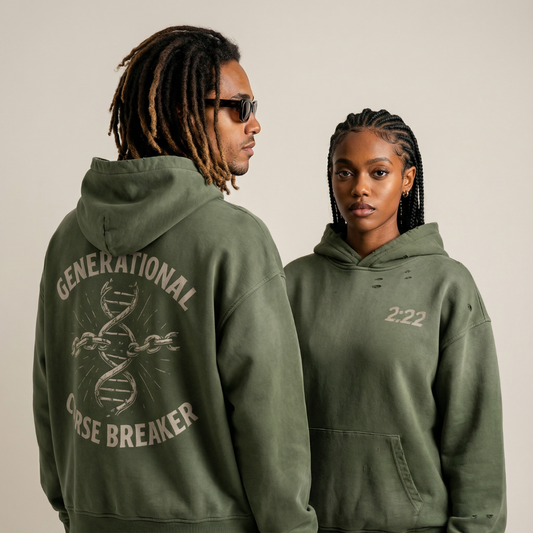 Curse Breaker Sun Faded Distressed Hoodie