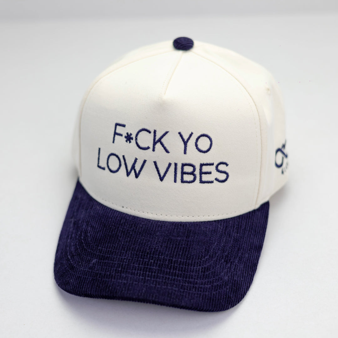 Yo Low Vibes - Snapback Trucker Hat - Corduroy