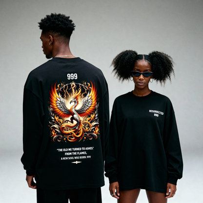Rising Phoenix Oversized Long Sleeve Tee