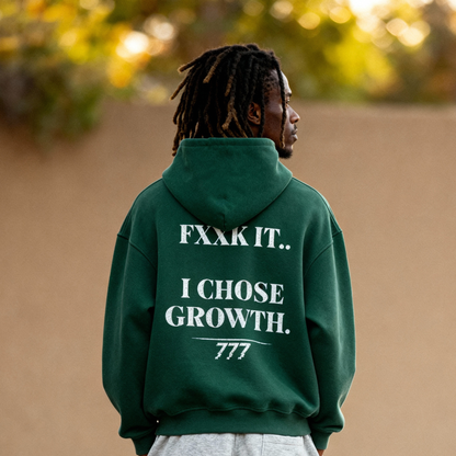 I Chose Growth Zip-up Oversized Hoodie