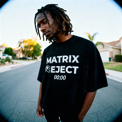 Glitch Eye of Horus Matrix Reject Boxy Tee