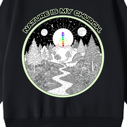 Nature Is My Church Oversized Sweatshirt