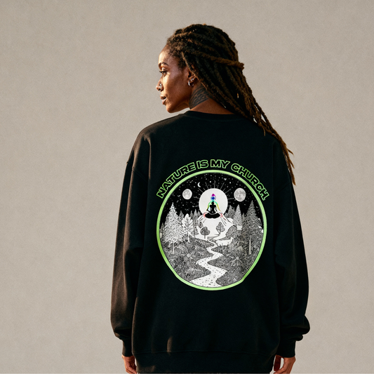 Nature Is My Church Oversized Sweatshirt
