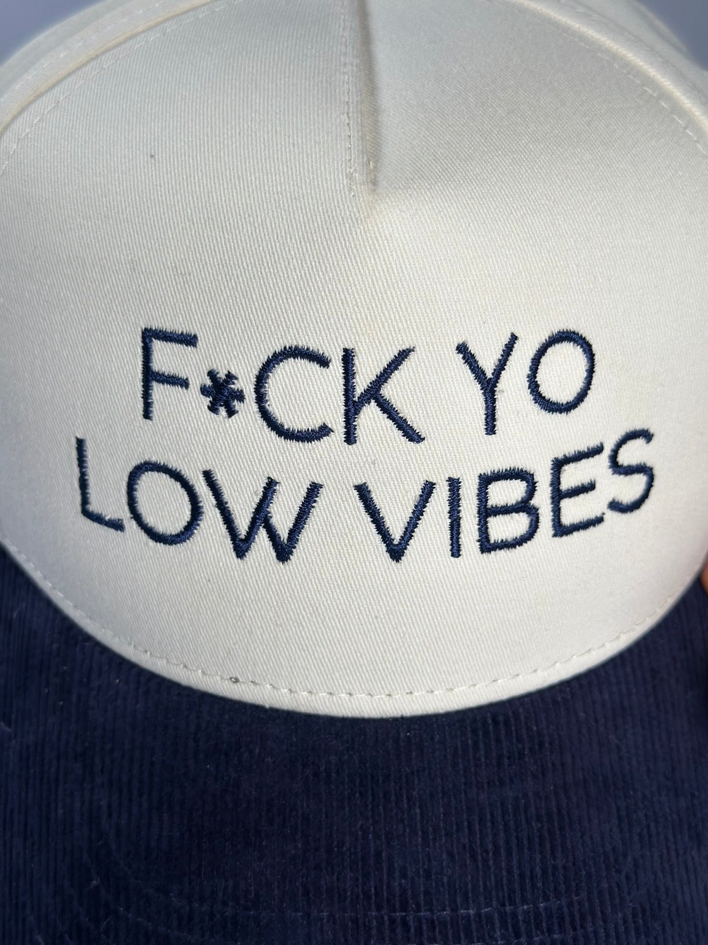 Yo Low Vibes - Snapback Trucker Hat - Corduroy