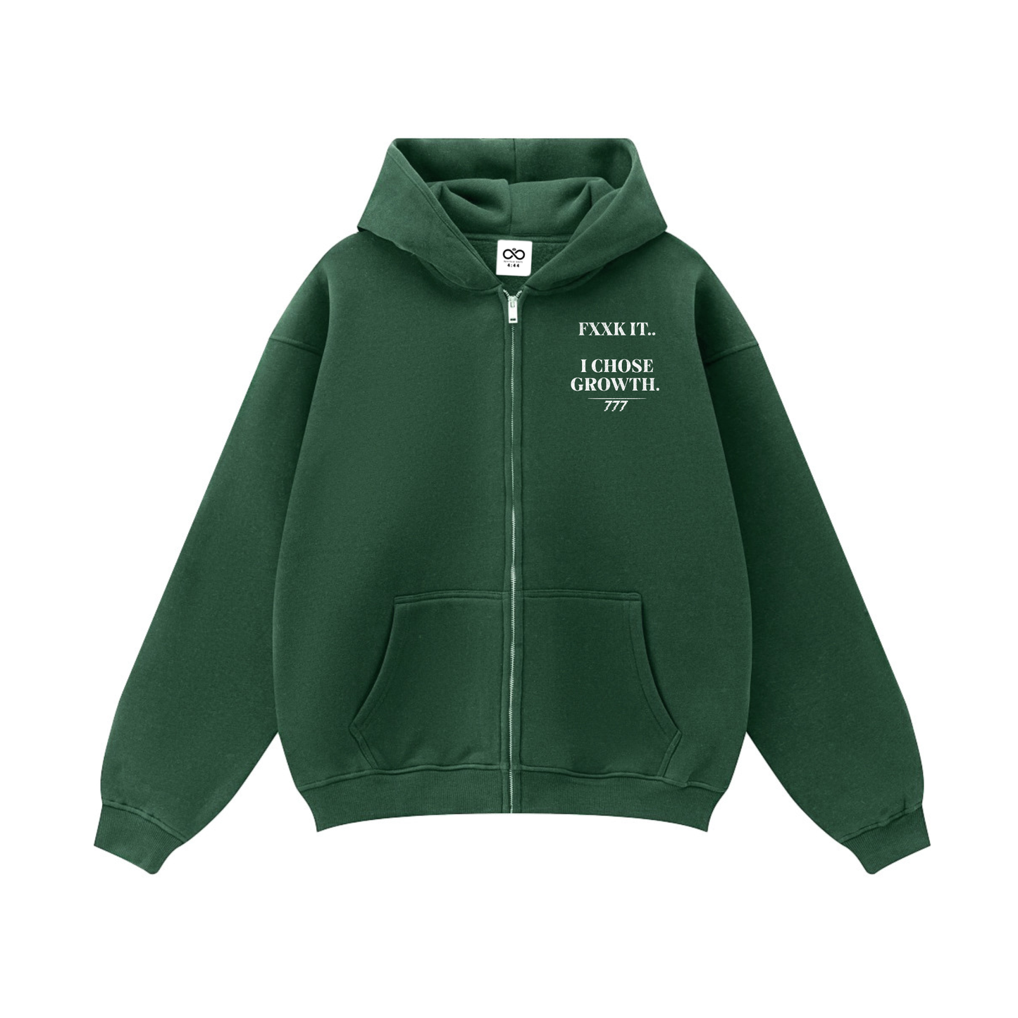 I Chose Growth Zip-up Oversized Hoodie