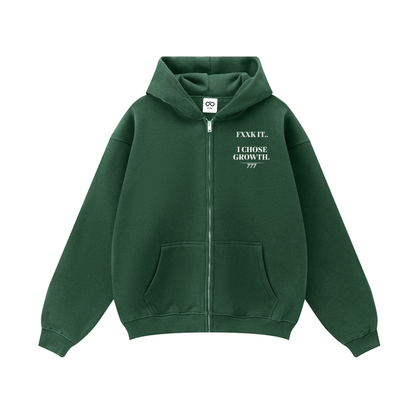 I Chose Growth Zip-up Oversized Hoodie