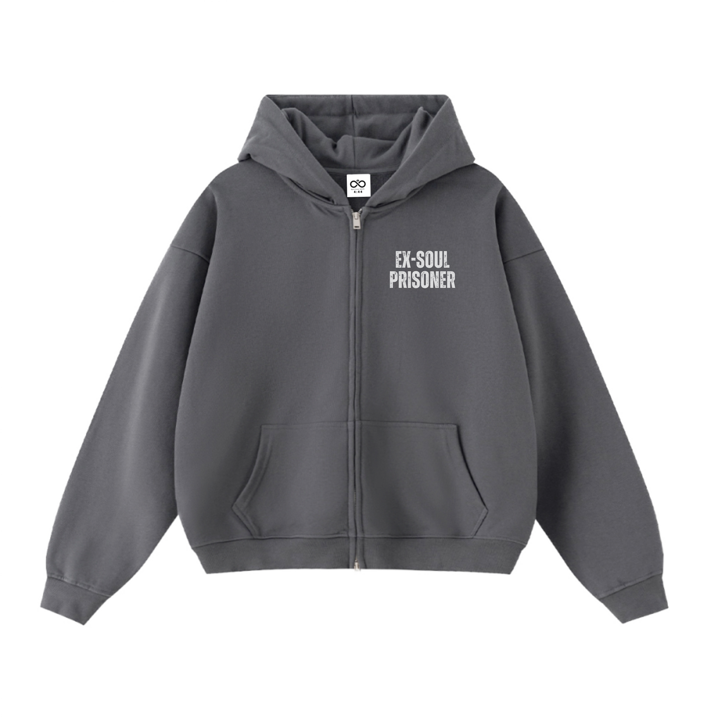 Ex-Soul Prisoner Double-Zip Cropped Hoodie