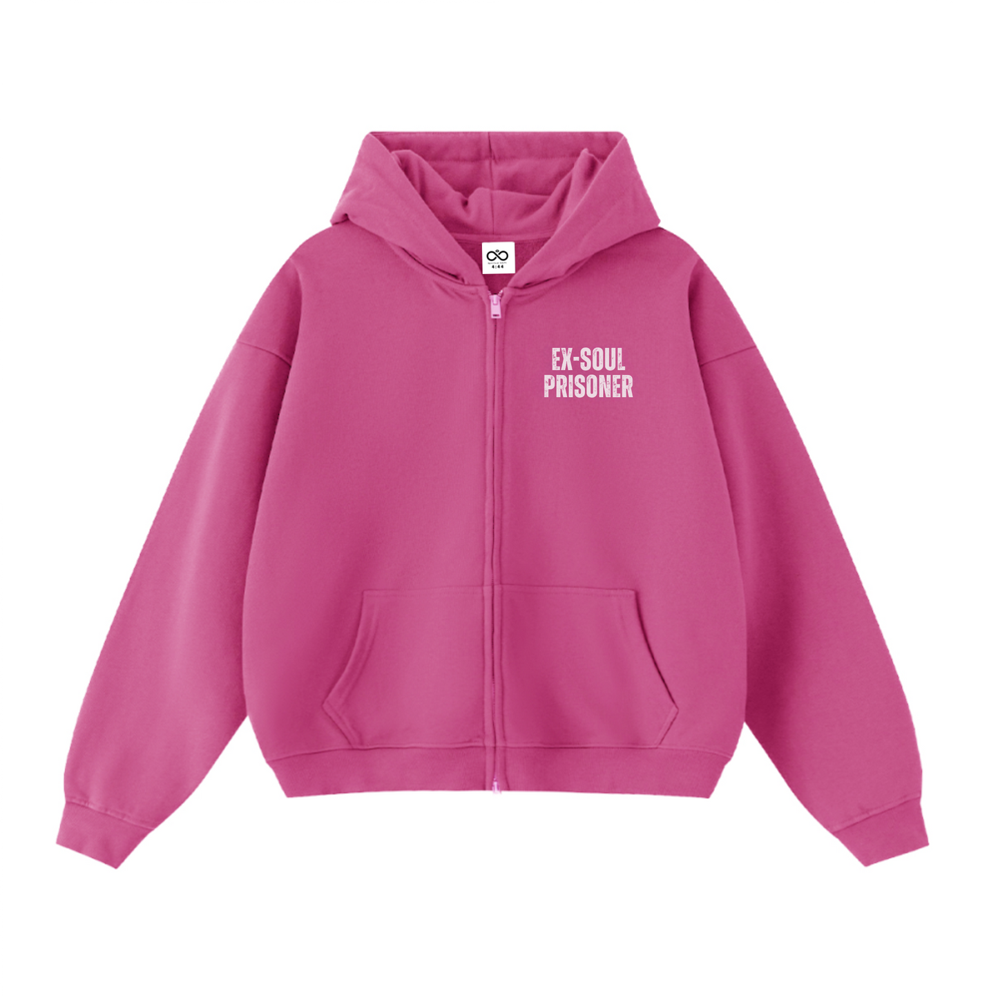 Ex-Soul Prisoner Double-Zip Cropped Hoodie