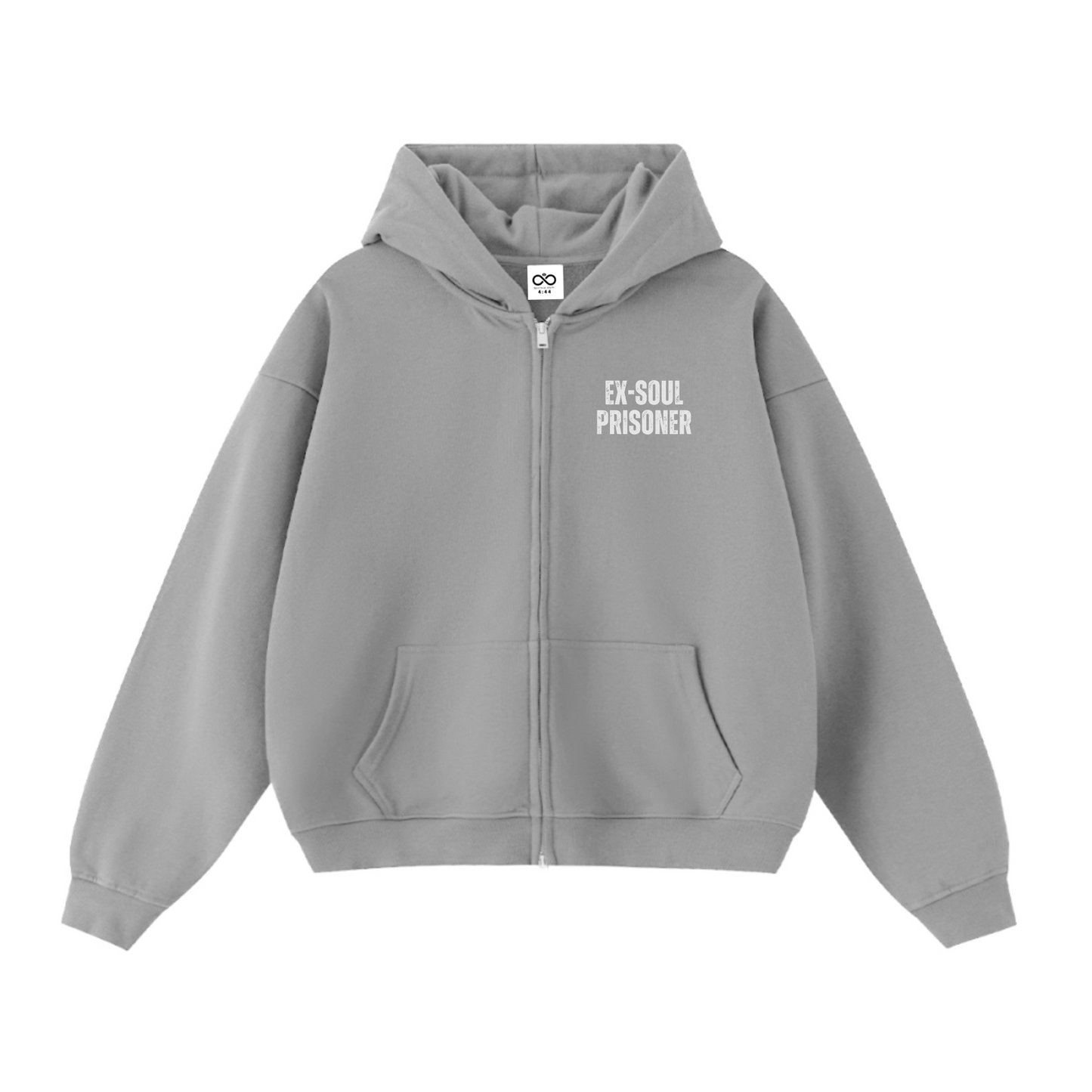 Ex-Soul Prisoner Double-Zip Cropped Hoodie