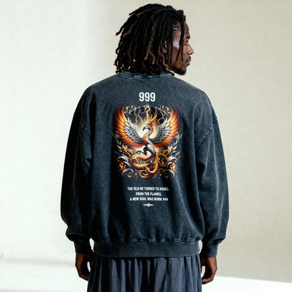Ressurrected Heavyweight Oversized Faded Sweatshirt
