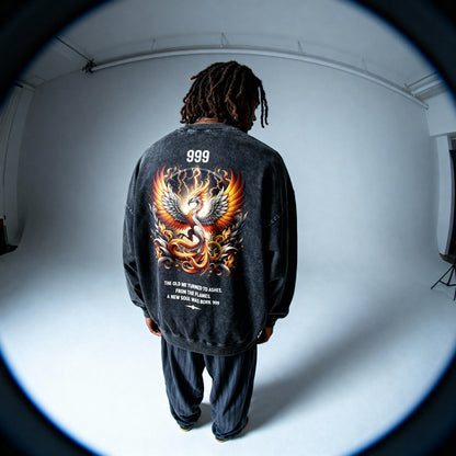 Ressurrected Heavyweight Oversized Faded Sweatshirt