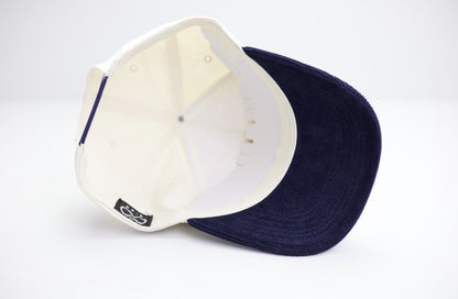 EYE OF HORUS BLUE SUEDE TRUCKER HAT