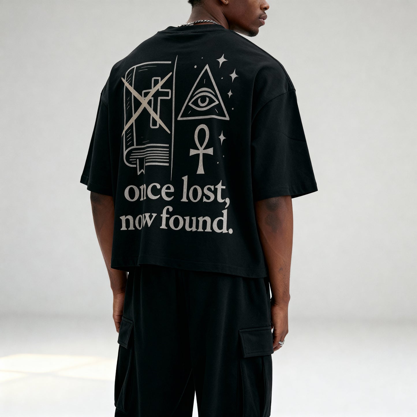 Now Found Glitch Boxy Tee
