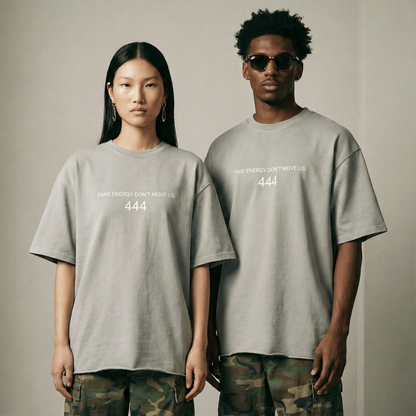 Fake Energy Don't Move Us Faded Raw Hem Tee