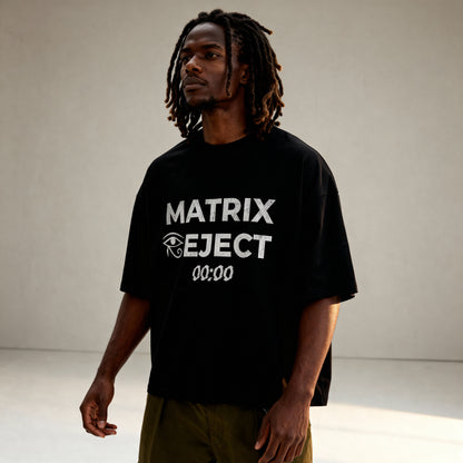 Glitch Eye of Horus Matrix Reject Boxy Tee