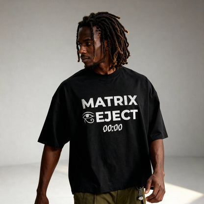 Glitch Eye of Horus Matrix Reject Boxy Tee