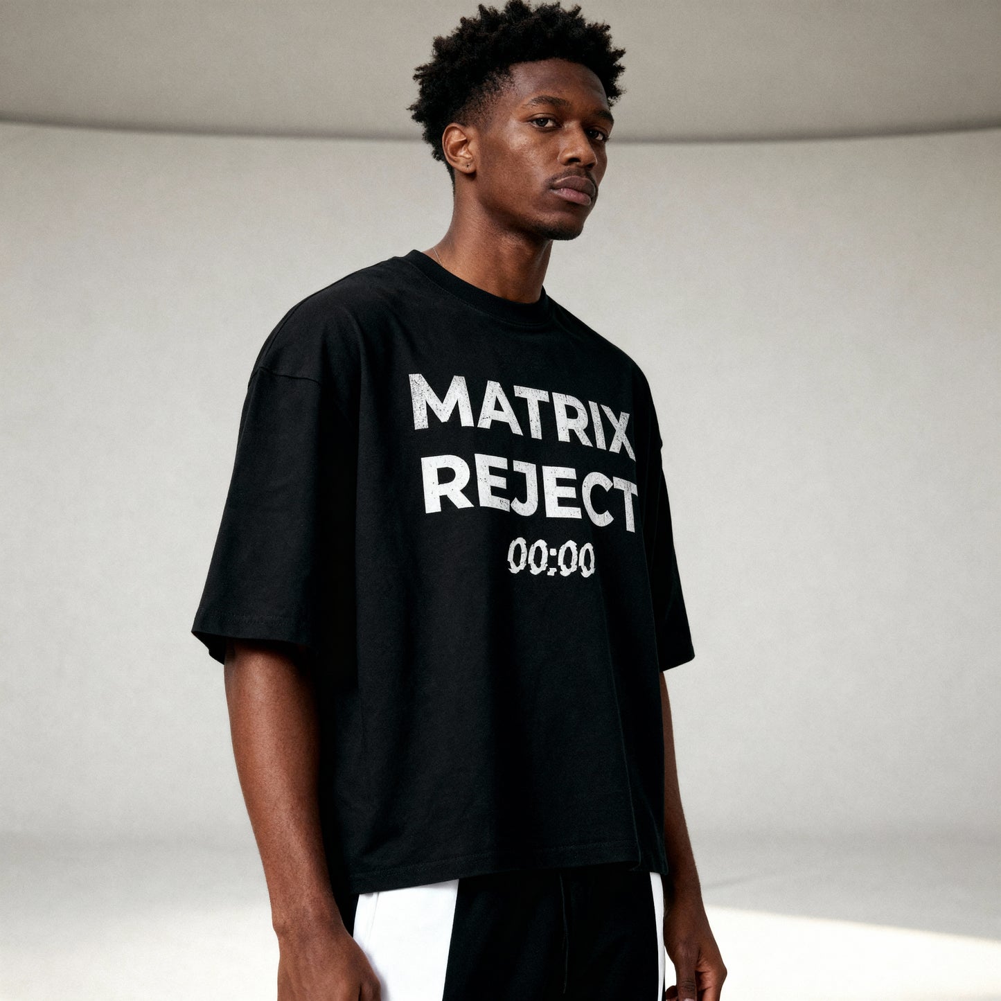 Glitch Matrix Reject Boxy Tee