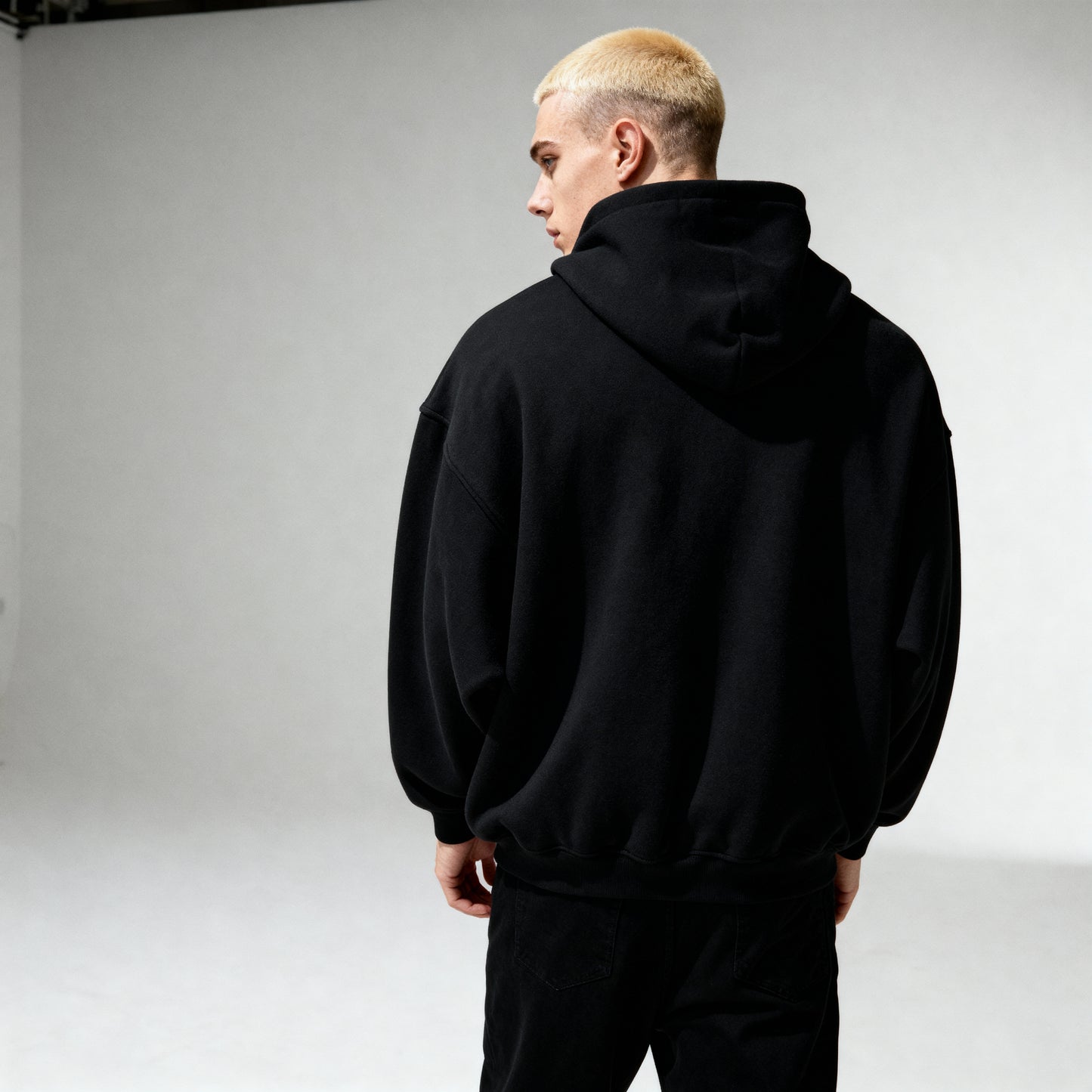 Matrix Dropout Boxy Hoodie