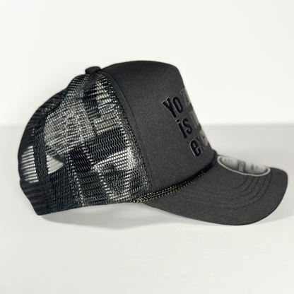 YO ZODIAK BLACK MESH TRUCKER HAT