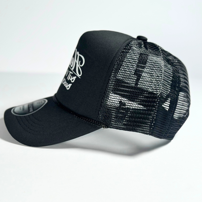 HEALING BLACK MESH TRUCKER HAT