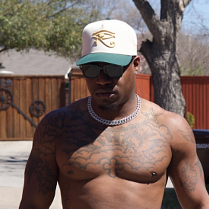 EYE OF HORUS GOLD TRUCKER HAT