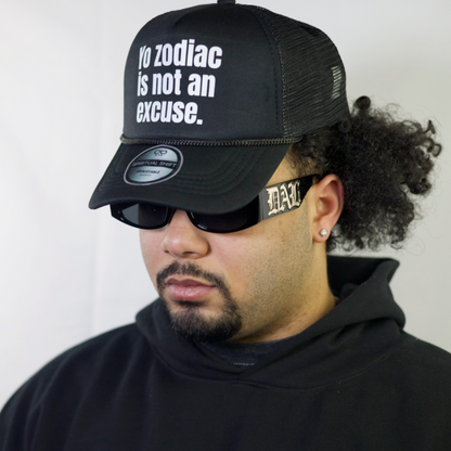 YO ZODIAK BLACK MESH TRUCKER HAT