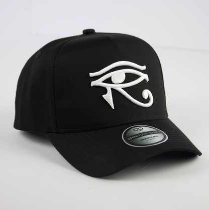 EYE OF HORUS B/W TRUCKER HAT