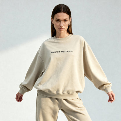Nature Church Heavyweight Oversized Sweatshirt