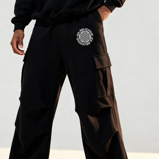 EX-Religious Wide Leg Sweatpants