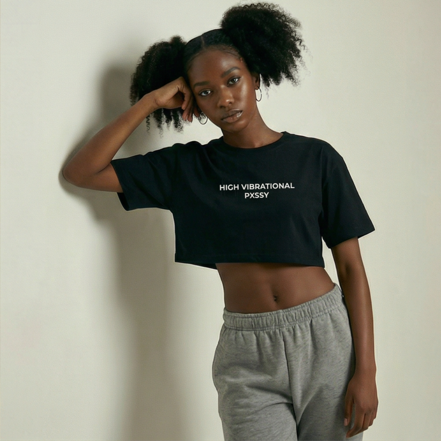 High Vibrational Pxssy Crop Top
