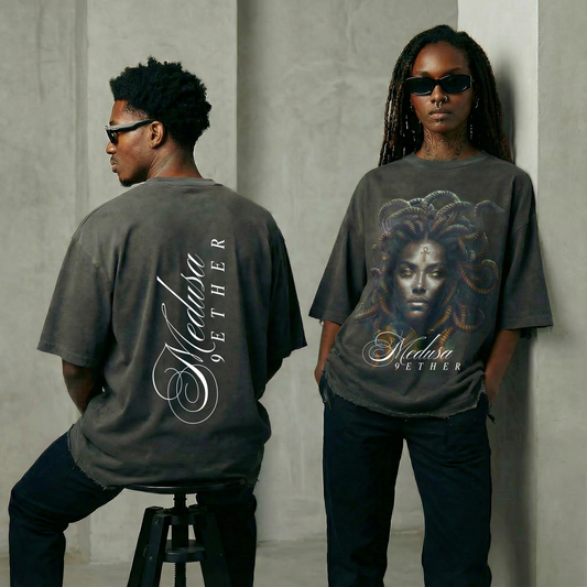 Medusa 9 Ether Vintage Raw Hem Tee