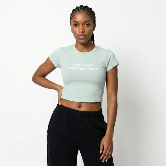 She Glows Different Now Baby Tee