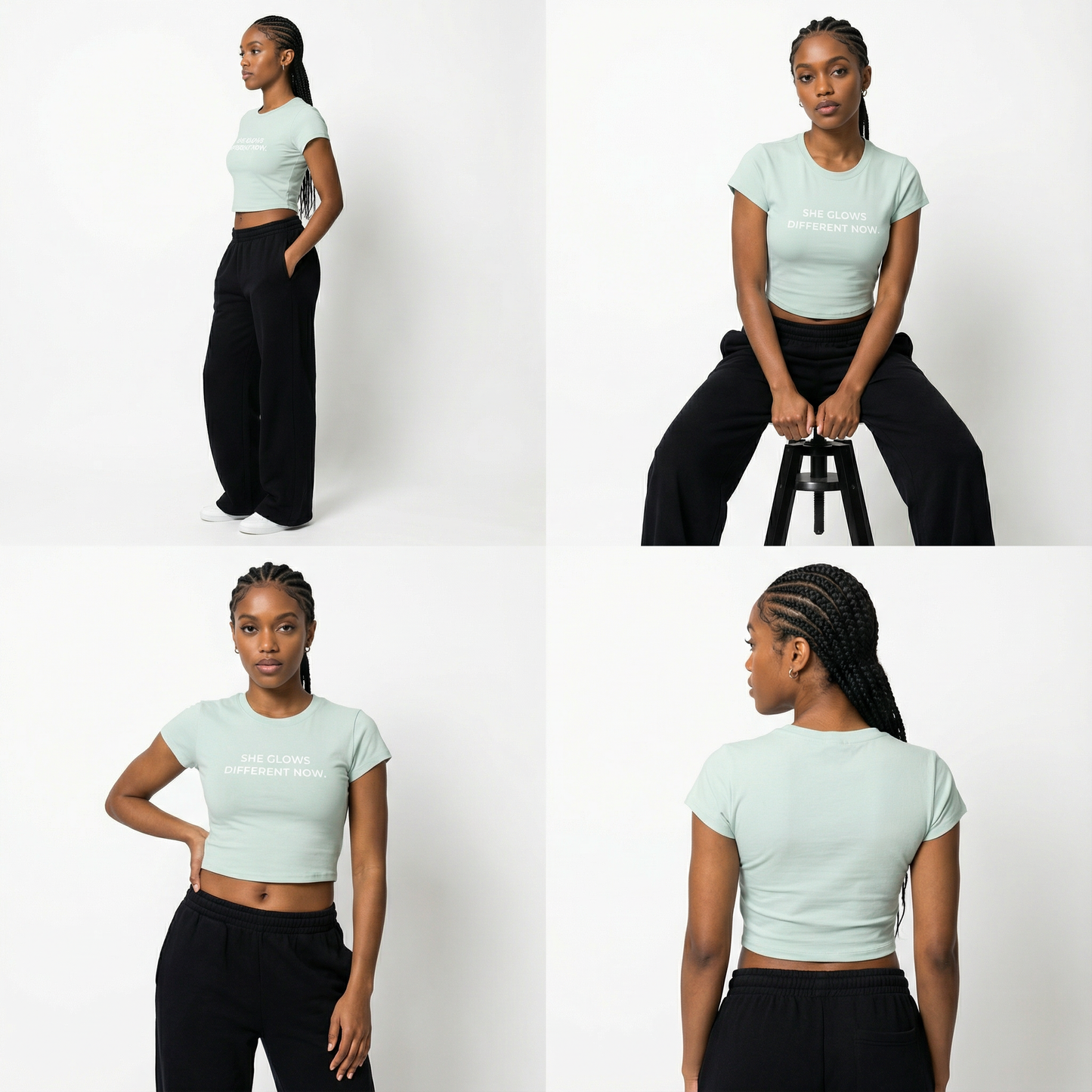 She Glows Different Now Baby Tee