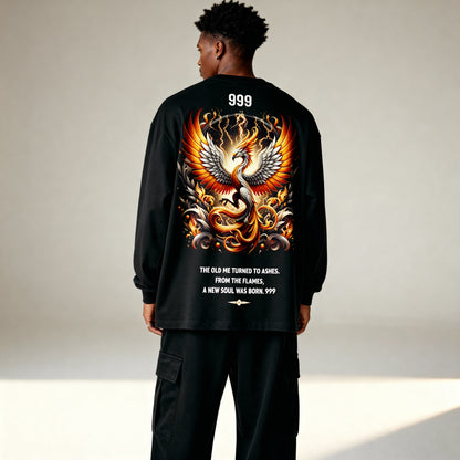 Rising Phoenix Oversized Long Sleeve Tee