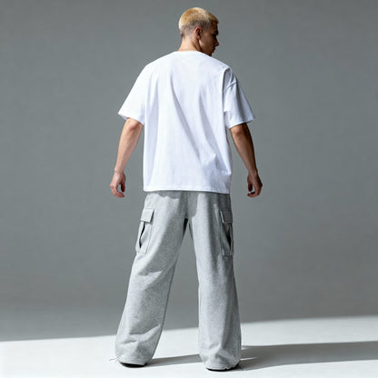 Ex-Religous Wide Leg Cargo Sweatpants